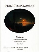 Peter Iljitsch Tschaikowsky Notenblätter Nocturne c-Moll op.19,4