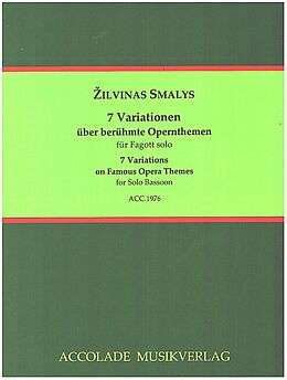 Zilvinas Smalys Notenblätter 7 Variationen über berühmte Opernthemen