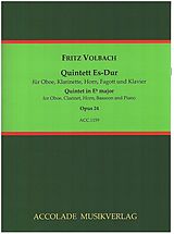 Fritz Volbach Notenblätter Quintett Es-Dur op.24 für Oboe