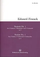 Eduard Franck Notenblätter Sextett Nr.1 op.41