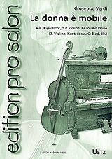 Giuseppe Verdi Notenblätter La donna e mobile aus Rigoletto für Violine