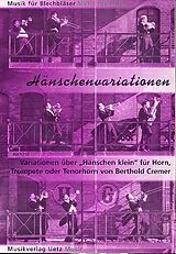Berthold Cremer Notenblätter Hänschenvariationen für Horn