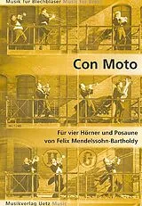 Felix Mendelssohn-Bartholdy Notenblätter Con moto für 4 Hörner und Posaune