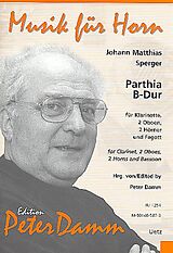 Johann Matthias Sperger Notenblätter Parthia B-Dur für Klarinette, 2 Oboen
