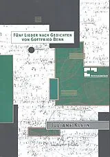 Juliane Klein Notenblätter 5 Lieder nach Gedichten von Gottfried Benn