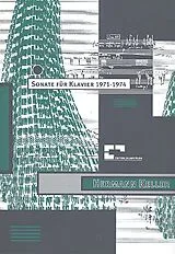 Hermann Keller Notenblätter Sonate 1971 - 1974