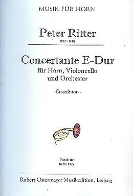 Peter Ritter Notenblätter Concertante E-Dur für Horn, Violoncello