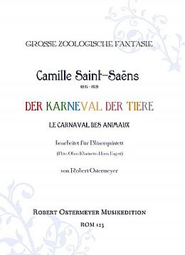 Camille Saint-Saens Notenblätter Der Karneval der Tiere