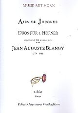 Jean Auguste Blangy Notenblätter Suite Nr.1 für 2 Hörner