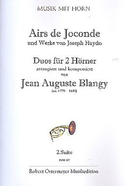 Jean Auguste Blangy Notenblätter Suite Nr.2 für 2 Hörner