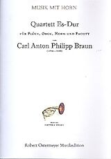 Carl Anton Philipp Braun Notenblätter Quartett Es-Dur