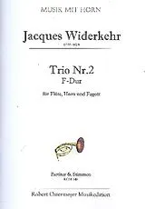 Jacques-Christian Michel Widerkehr Notenblätter Trio F-Dur Nr.2