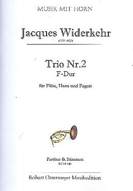 Jacques-Christian Michel Widerkehr Notenblätter Trio F-Dur Nr.2