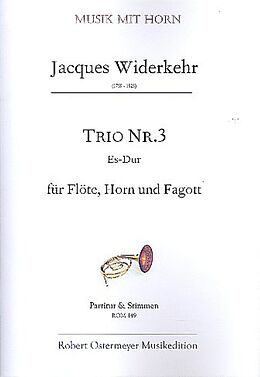 Jacques-Christian Michel Widerkehr Notenblätter Trio Es-Dur Nr.3