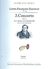 Louis-Francois Dauprat Notenblätter Konzert Nr.3 op.18 für Horn (cor alto/basso)
