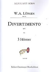 W.A. Lütgen Notenblätter Divertimento op.11