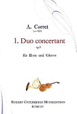 A. Corret Notenblätter Duo concertant Nr.1 op.5 für