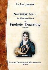 Frederic Nicholas Duvernoy Notenblätter Nocturne Nr.3 für Horn und Harfe