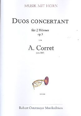 A. Corret Notenblätter Duos concertant op.3