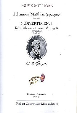 Johann Matthias Sperger Notenblätter Divertimenti SWVD1 Band 1 (Nr.1-6)