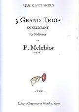 P. Melchior Notenblätter 3 grand trios concertant für 3 Hörner