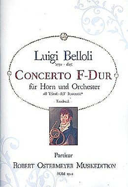 Luigi Belloli Notenblätter Konzert F-Dur