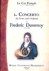 Frederic Nicholas Duvernoy Notenblätter Konzert Nr.1 für Horn und Orchester