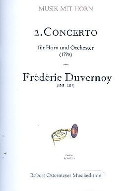 Frederic Nicholas Duvernoy Notenblätter Konzert Nr.2 für Horn und Orchester