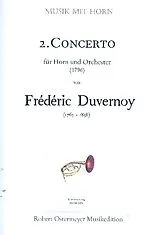 Frederic Nicholas Duvernoy Notenblätter Konzert Nr.2 für Horn und Orchester