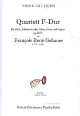 Francois-Réné Gébauer Notenblätter Quartett op.20,1für Flöte, Klarninette (Oboe)