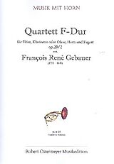 Francois-Réné Gébauer Notenblätter Quartett F-Dur op.20,2 für Flöte (Oboe)