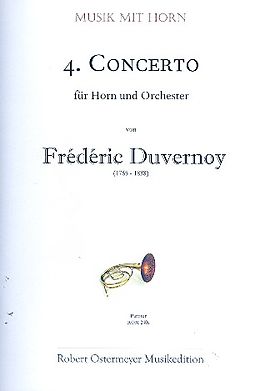 Frederic Nicholas Duvernoy Notenblätter Konzert Nr.4 für Horn und Orchester