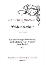 Carl Steinhauer Notenblätter Waldeinsamkeit op.32