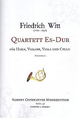 Friedrich Witt Notenblätter Quartett