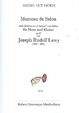 Joseph Rudolf Lewy Notenblätter Morceau de Salon op.12 für Horn
