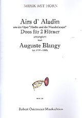 Auguste Blangy Notenblätter Airs dAladin für 2 Hörner