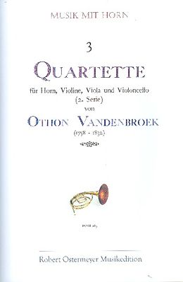 Othon Vandenbroek Notenblätter 3 Quartette Band 2