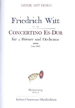 Friedrich Witt Notenblätter Concertino Es-Dur für 2 Hörner und