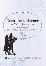  Notenblätter Duos für 2 Hörner des 18. Jahrhunderts Band 1 (Nr.1.38)