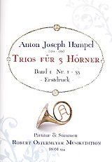 Anton Joseph Hampel Notenblätter Trios Band 1 (Nr.1-33)