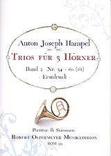 Anton Joseph Hampel Notenblätter Trios Band 2 (Nr.34-61) für 3 Hörner