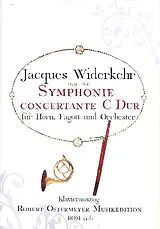 Jacques-Christian Michel Widerkehr Notenblätter Symphonie concertante für Horn, Fagott und