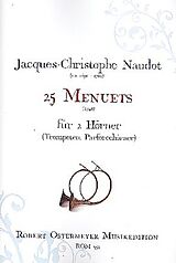 Jacques Christophe Naudot Notenblätter 25 Menuets