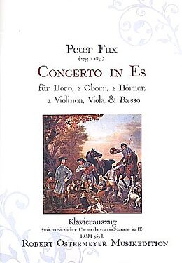 Peter Fux Notenblätter Konzert Es-Dur für Horn und Orchester
