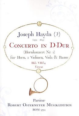 Franz Joseph Haydn Notenblätter Konzert D-Dur Nr.2 Hob.VIId-4