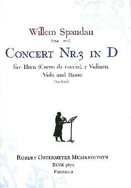 Willem Spandau Notenblätter Konzert D-Dur Nr.3