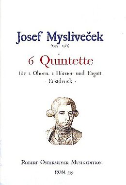 Josef Myslivecek Notenblätter 6 Quintette