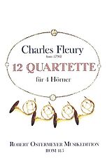 Charles Fleury Notenblätter 12 Quartette