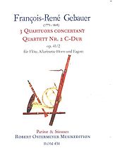 Francois-Réné Gébauer Notenblätter Quartett C-Dur Nr.2 op.41,2