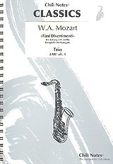 Wolfgang Amadeus Mozart Notenblätter 5 Divertimenti KVAnh229 (KV439b)